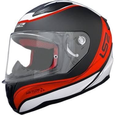 LS2 KASK RAPID DEEPER MAT KIRMIZI-SİYAH.