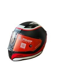 LS2 KASK RAPID DEEPER MAT KIRMIZI-SİYAH.