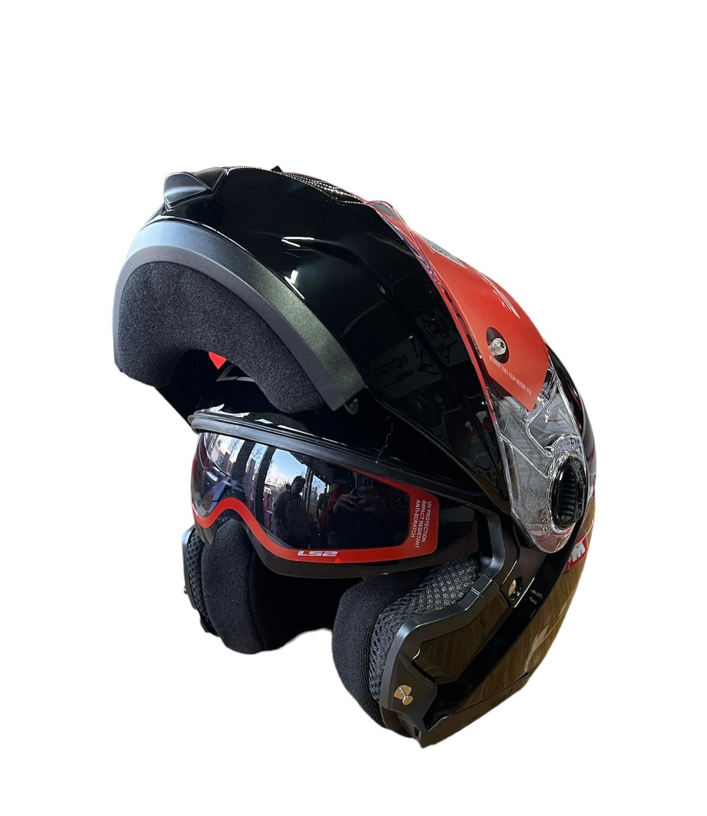 LS2 KASK GURONI PARLAK SİYAH