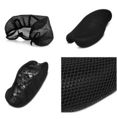 MOTOSİKLET KOLTUK KILIFI FİLELİ SİYAH.