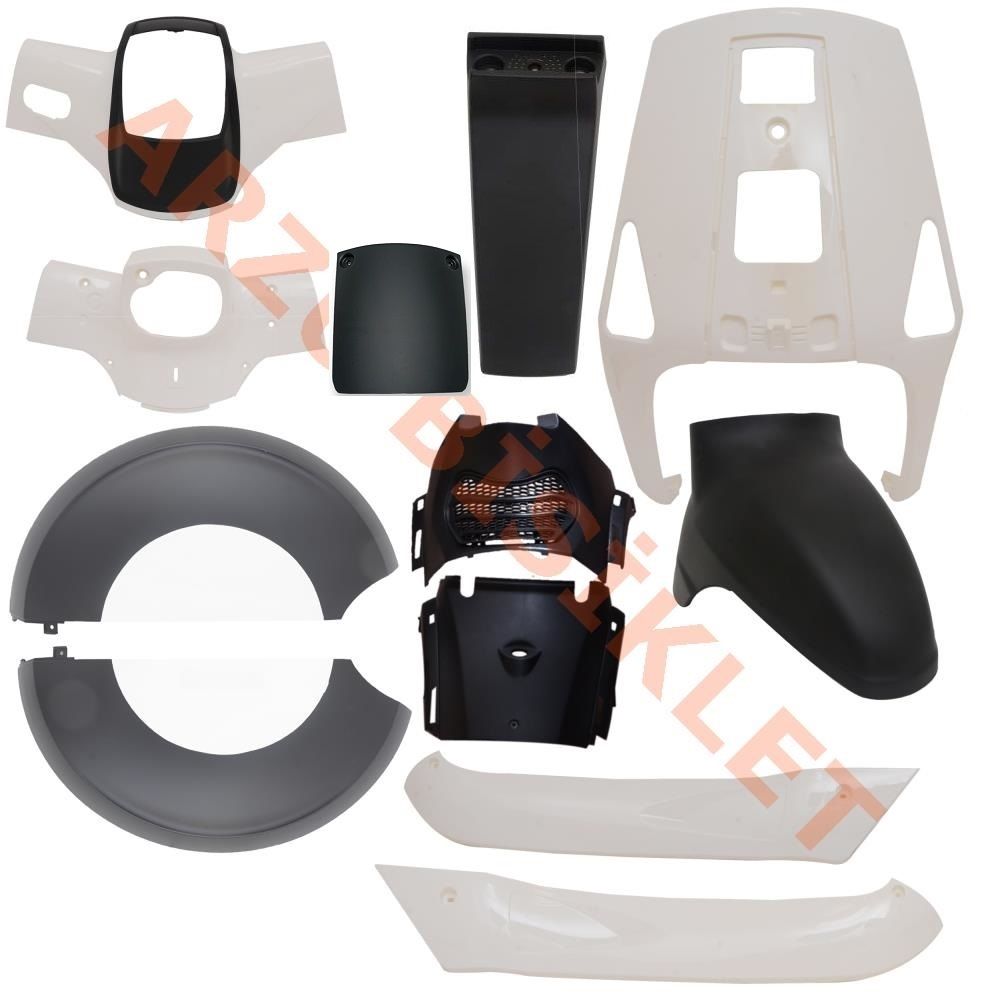 MONDİAL REVİVAL 50cc KAPORTA SET SİYAH 13 PARÇA