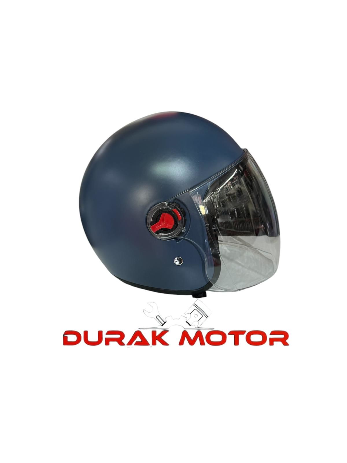 ÇENESİZ KASK MAT MAVİ İTHAL