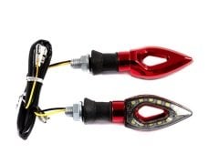 DEKORATİF ÜÇGEN SİNYAL KIRMIZI (SARI YANAN) 2'Lİ SET.