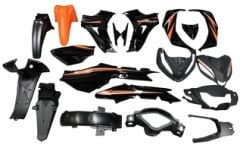 RKS SNİPER 100 KAPORTA SETİ TURUNCU SİYAH OEM