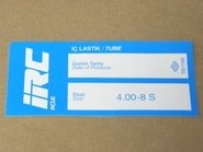 İÇ LASTİK 4.00-8 S (DÜZ SİBOP) (8588) IRC TR13