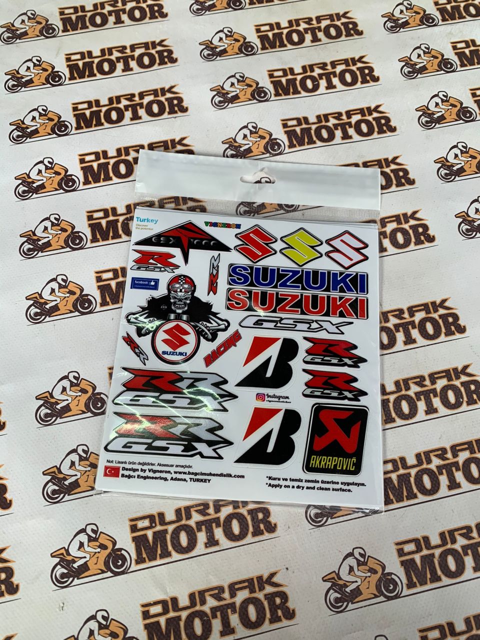 MOTOSİKLET SUZUKİ STİCKER