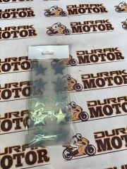 ÇAMURLUK VE SAKAL 10'LU GRİ YILDIZ STİCKER