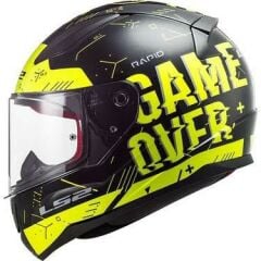 LS2 RAPID PLAYER NEON SARI-SİYAH KASK